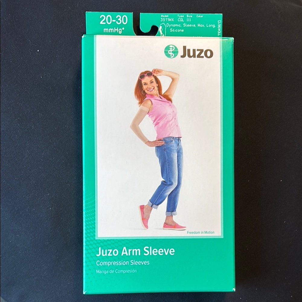 JUZO Dynamic Arm Sleeve 20-30 mmHg size III MAX LONG with silicone border